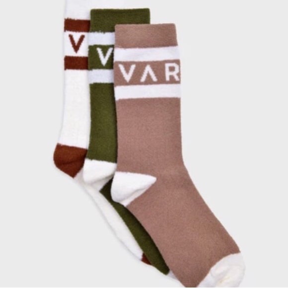 🔴 Varley Spencer Sock Brown and Soft Cream Socks! 🔥 - Picture 6 of 6